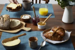 Set de 4 tartineurs courbes Bérard fait main en olivier 17,5cm