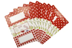 Set de 30 étiquettes de pots à confiture KitchenCraft Home Made Orchard 3 motifs