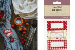 Set de 30 étiquettes de pots à confiture KitchenCraft Home Made Orchard 3 motifs