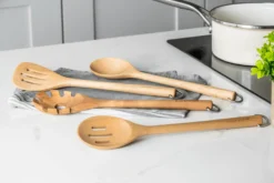 Set de 4 ustensiles de cuisine Kitchen Aid en bois de bouleau