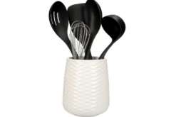 Set de 5 ustensiles de cuisine Kitchen Aid avec support céramique