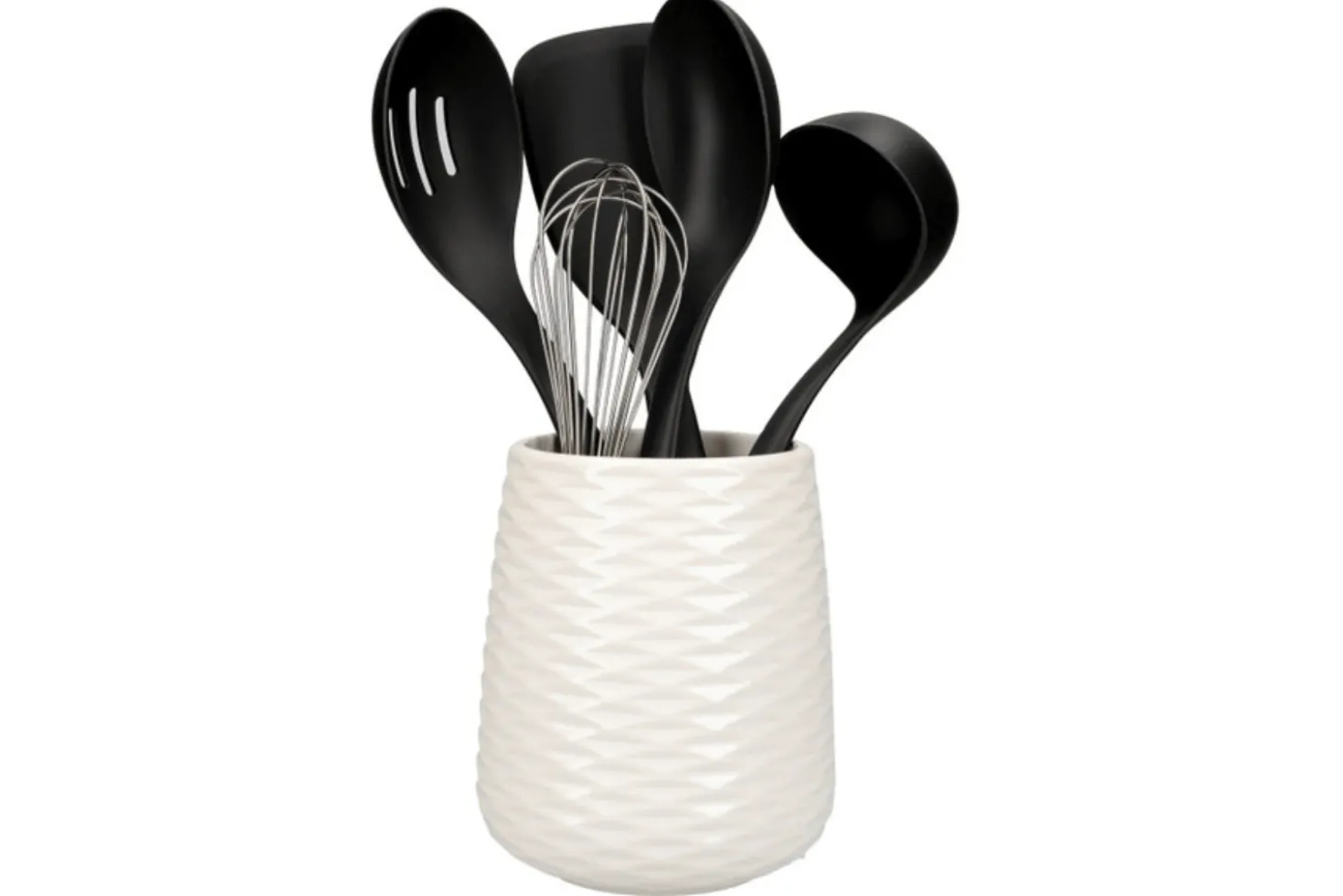 Set de 5 ustensiles de cuisine Kitchen Aid avec support céramique