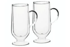 Set de 2 verres à café irlandais La Cafetière en verre borosilicate double paroi 275ml