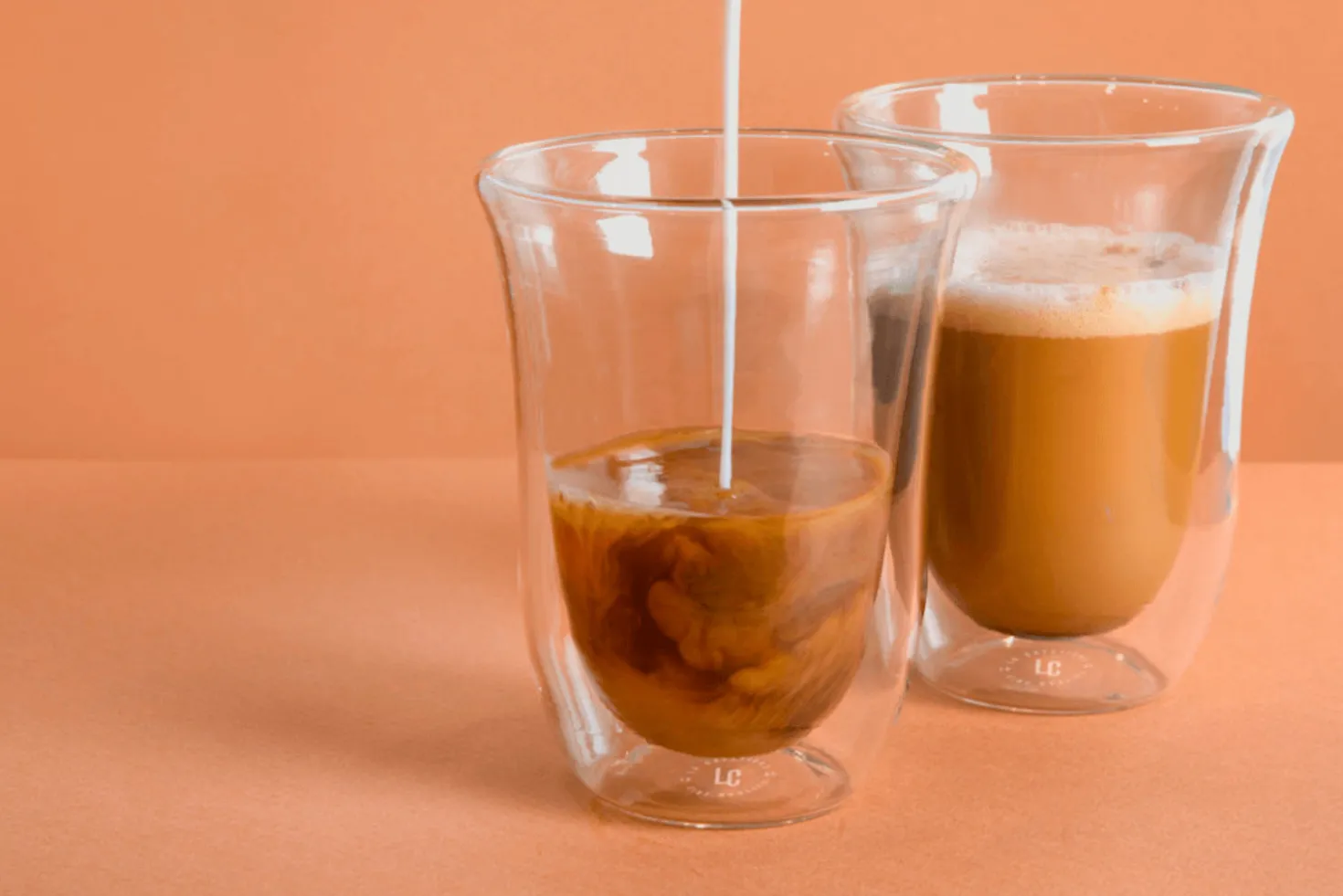 Set de 2 verres à latte La Cafetière Jack en verre borosilicate double paroi 270ml