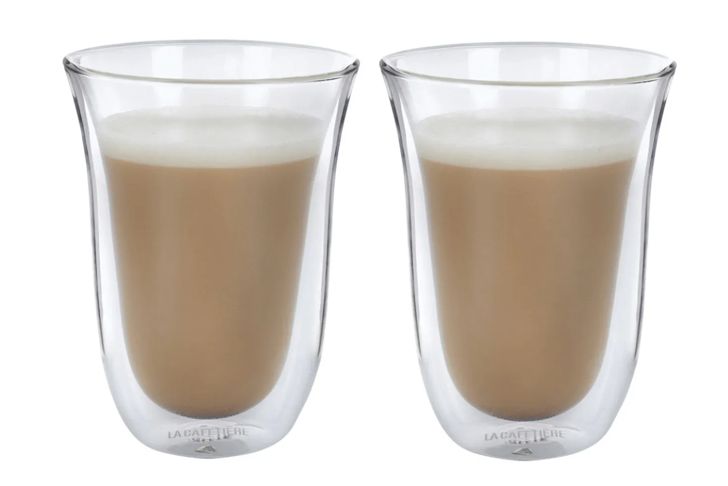 Set de 2 verres à latte La Cafetière Jack en verre borosilicate double paroi 270ml