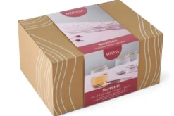 Set de 4 verres Mikasa Sorrento en cristal motif côtelé 400ml