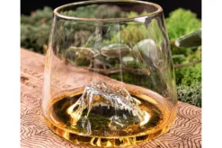 Set de 2 verres à spiritueux Alaskan Maker Topographic Zugspitze & Watzmann en verre cristallin