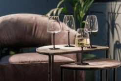 Set de 4 verres à vin blanc Mikasa Palermo en cristal transparent et noir 400ml