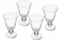 Set de 4 verres à vin en cristal Mikasa Salerno à pied court 260ml
