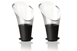 Set de 2 verseurs à vin Vacu Vin noir