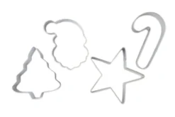 Set 4 emporte-pièces Scrapcooking en fer blanc - Noël