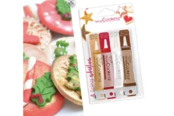 Set 4 icings stylos Scrapcooking - Or, choco, blanc, rouge 4X20g