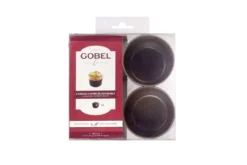 Set 4 moules à soufflés individuels Gobel anti-adhérent - Diamètre 8cm