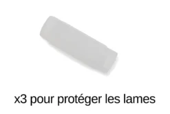 Set éplucheur à julienne Triangle 3 lames interchangeables manche en green grip