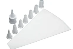 Set pâtissier Kitchencraft avec 8 douilles en polymère + poche en coton