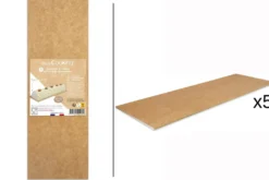 Set 5 supports à bûches/cakes Scrapcooking 10x30cm en carton kraft