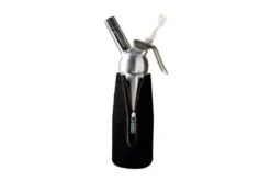 Siphon Mastrad en aluminium pour préparations chaudes et froides 0,5L + étui