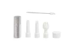 Siphon Mastrad en aluminium pour préparations chaudes et froides 0,5L + étui