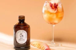 Sirop de pêche brut artisanal Bacanha certifié biologique 40cl