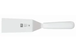 Spatule coudée professionnelle Icel lame 16cm manche blanc