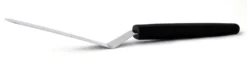 Spatule coudée professionnelle acier inox 9cm manche PP noir
