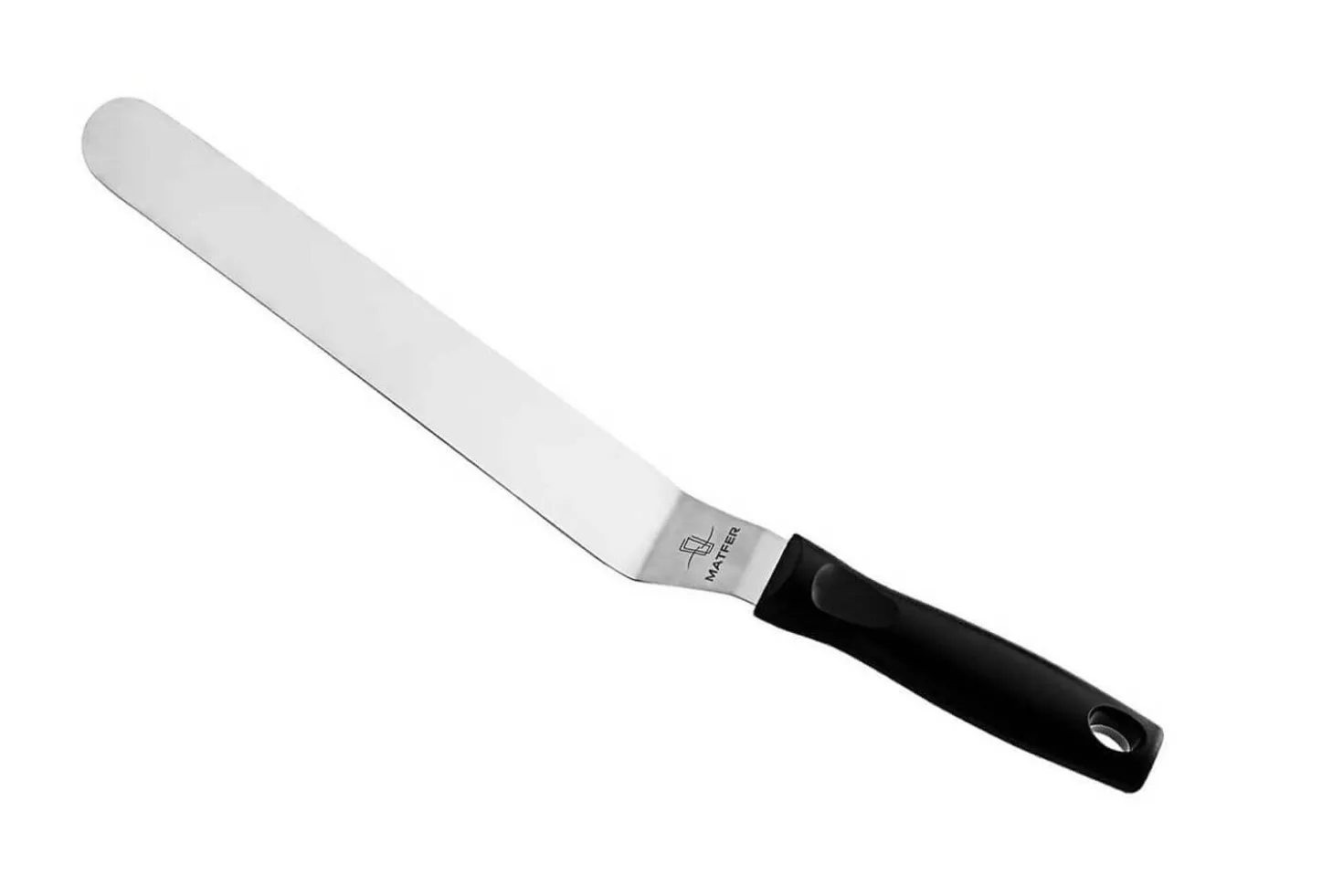 Spatule coudée professionnelle Matfer acier inox flexible 15.5cm