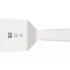 Spatule coudée rectangulaire Icel 11cm acier inox manche blanc