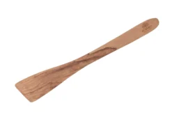 Spatule droite biseautée Bérard faite main en olivier verni 30cm