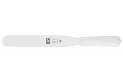 Spatule droite professionnelle Icel inox manche PP blanc