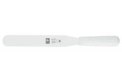Spatule droite professionnelle Icel inox manche PP blanc
