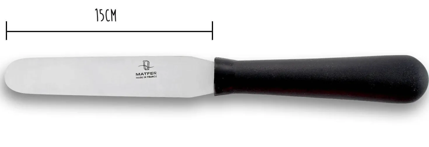 Spatule professionnelle Matfer acier inox flexible 15cm