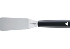 Spatule professionnelle Triangle flexible en inox forme évasée coudée 12cm