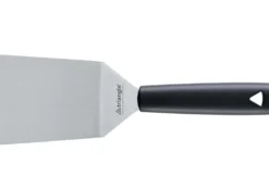 Spatule professionnelle Triangle large flexible en inox coudée 28,5cm x 9cm