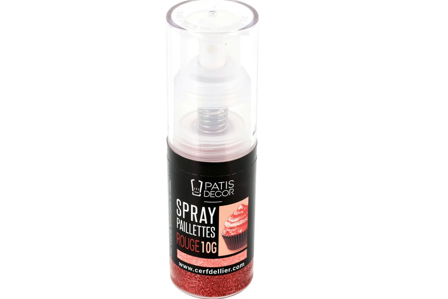 Spray de paillettes rouges Patisdécor 10g