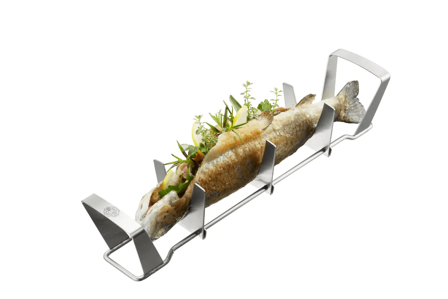 Support pour poisson Gefu en acier inox 35cm