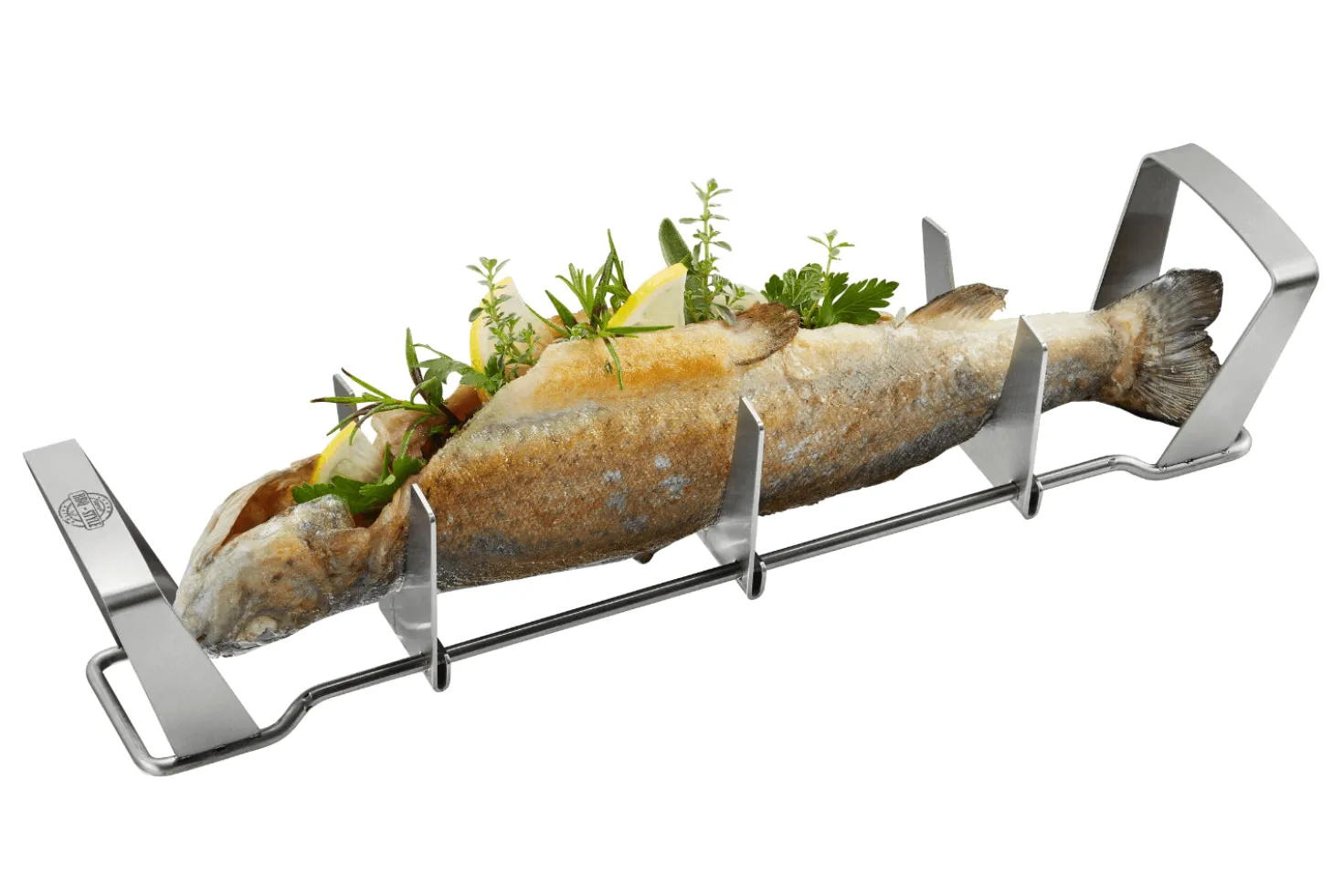 Support pour poisson Gefu en acier inox 35cm