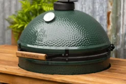 Table en bois d'eucalyptus pour barbecue Big Green Egg XLarge