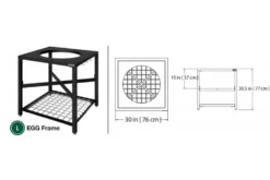 Table modulaire pour barbecue Big Green Egg Large