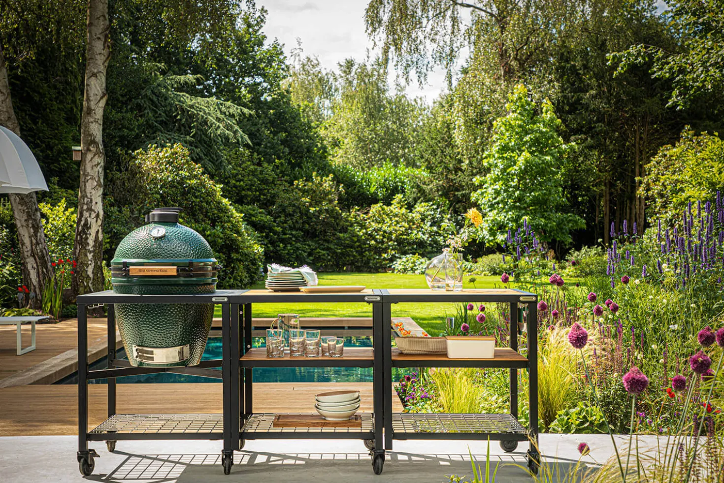 Table modulaire pour barbecue Big Green Egg Large