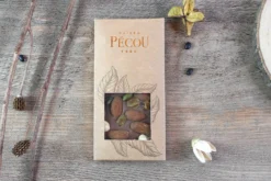 Tablette de chocolat lait Pécou La Charmeuse aux fruits secs - 100g