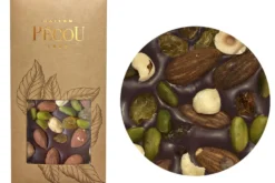 Tablette de chocolat noir Pécou La Charmeuse aux fruits secs - 100g