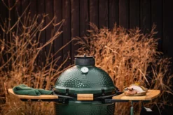 Tablettes latérales en bois d'acacia pour barbecue Big Green Egg Medium