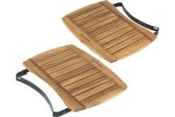 Tablettes latérales en bois d'acacia pour barbecue Big Green Egg Large