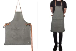 Tablier de barbecue DutchDeluxes en coton et cuir