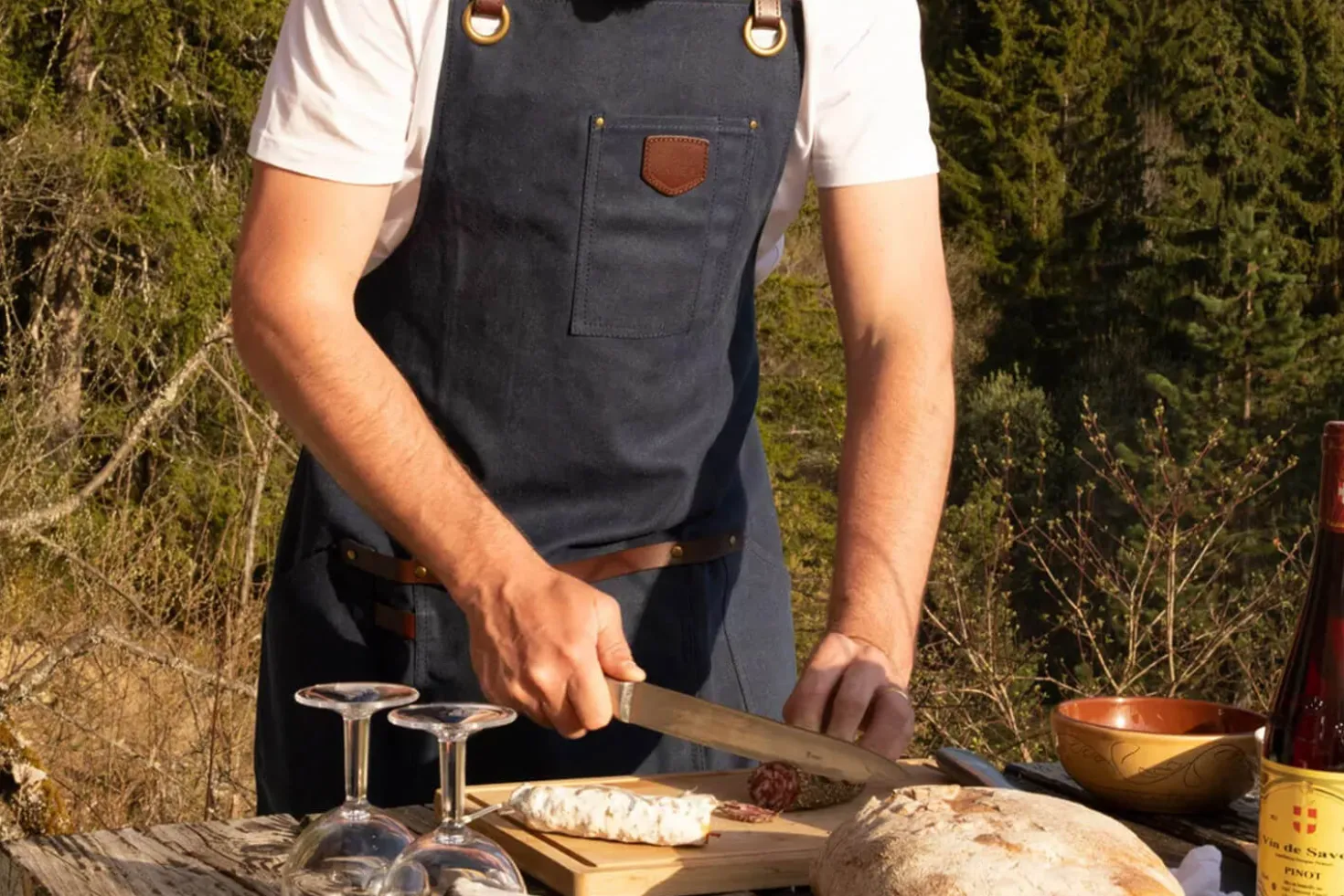 Tablier de cuisine Alaskan Maker N°547 vintage en toile