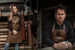 Tablier de cuisine artisanal en cuir Witloft Buffalo Collection