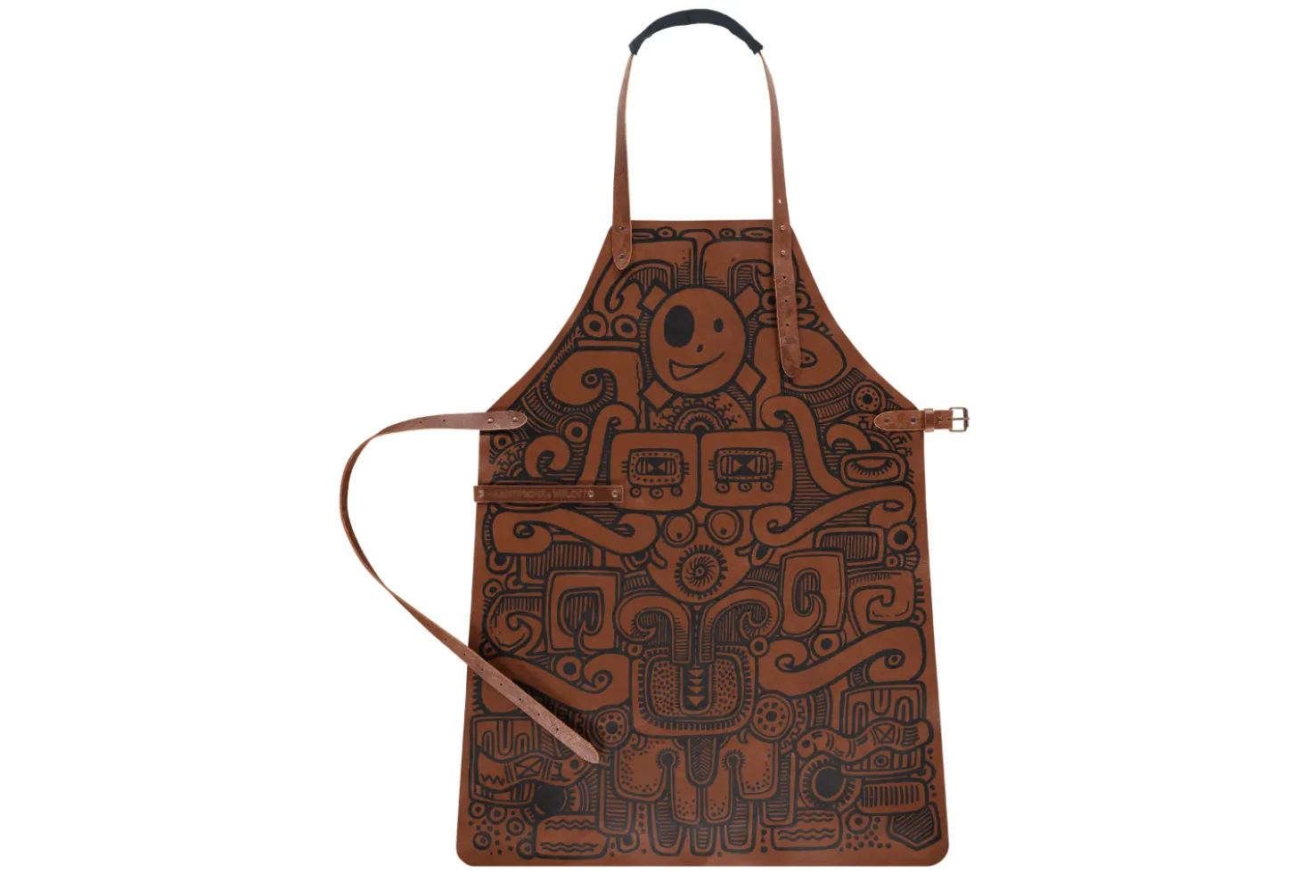 Tablier de cuisine artisanal en cuir Witloft Barbacoa édition limitée
