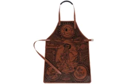 Tablier de cuisine artisanal en cuir Witloft Buccanian Girl édition limitée