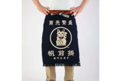 Tablier de cuisine japonais Anything Maekake Lucky Cat