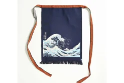 Tablier de cuisine japonais Anything Maekake Hokusai Vague
